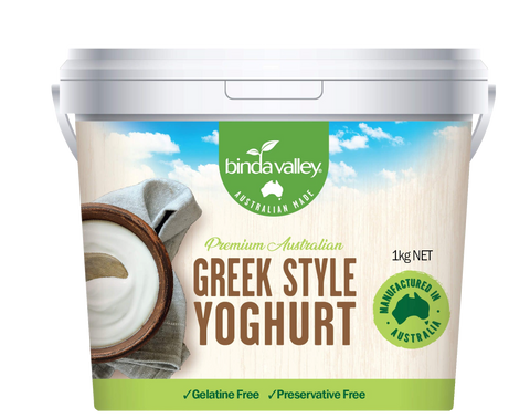 Binda Natural Greek Style Yogurt 1kg