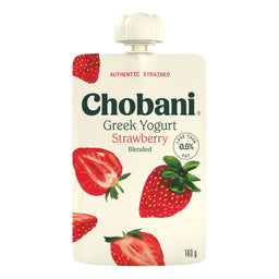 Chobani Pouch Strawberry Greek Yogurt 140g