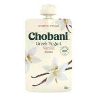 Chobani Pouch Vanilla Greek Yogurt 140g