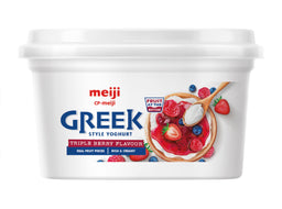 Meiji Greek Style Yogurt Triple Berry 500g