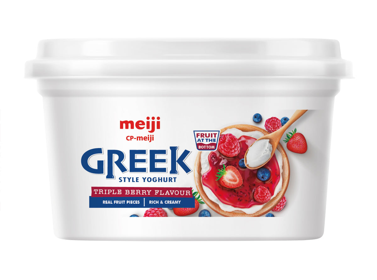 Meiji Greek Style Yogurt Triple Berry 500g