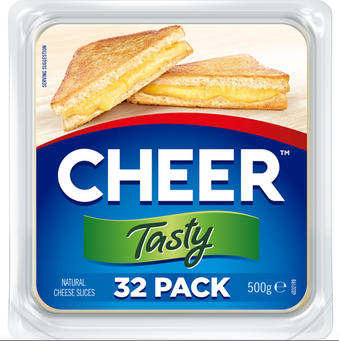 Cheer Cheddar Tasty Slices 500g