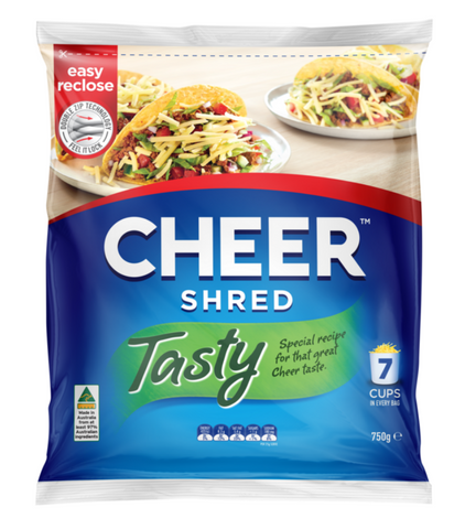 Cheer Cheddar Tasty Shredded  750G