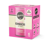 Raspberry Lemonade Organic Kombucha 4-pack