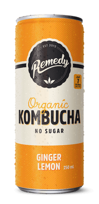 Ginger Lemon Kombucha Can 24ct