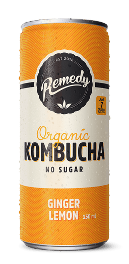 Ginger Lemon Kombucha Can 24ct