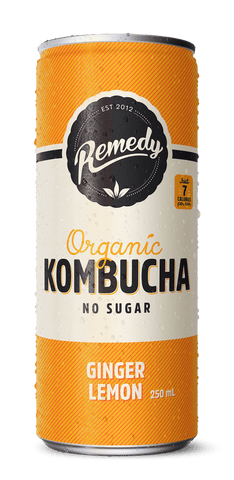 Ginger Lemon Organic Kombucha 24's