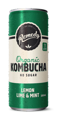 Lemon Lime Mint Kombucha Can 24's