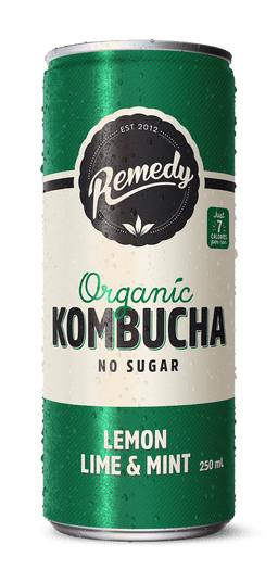Lemon Lime Mint Kombucha Can 24's