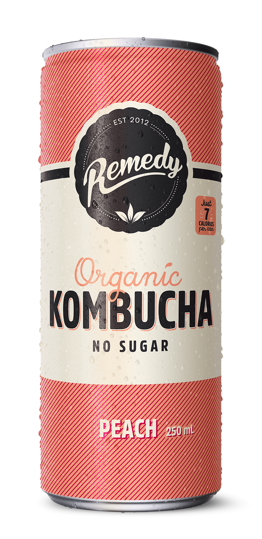 Peach Kombucha Can 24ct