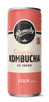 Peach Kombucha Can 24ct
