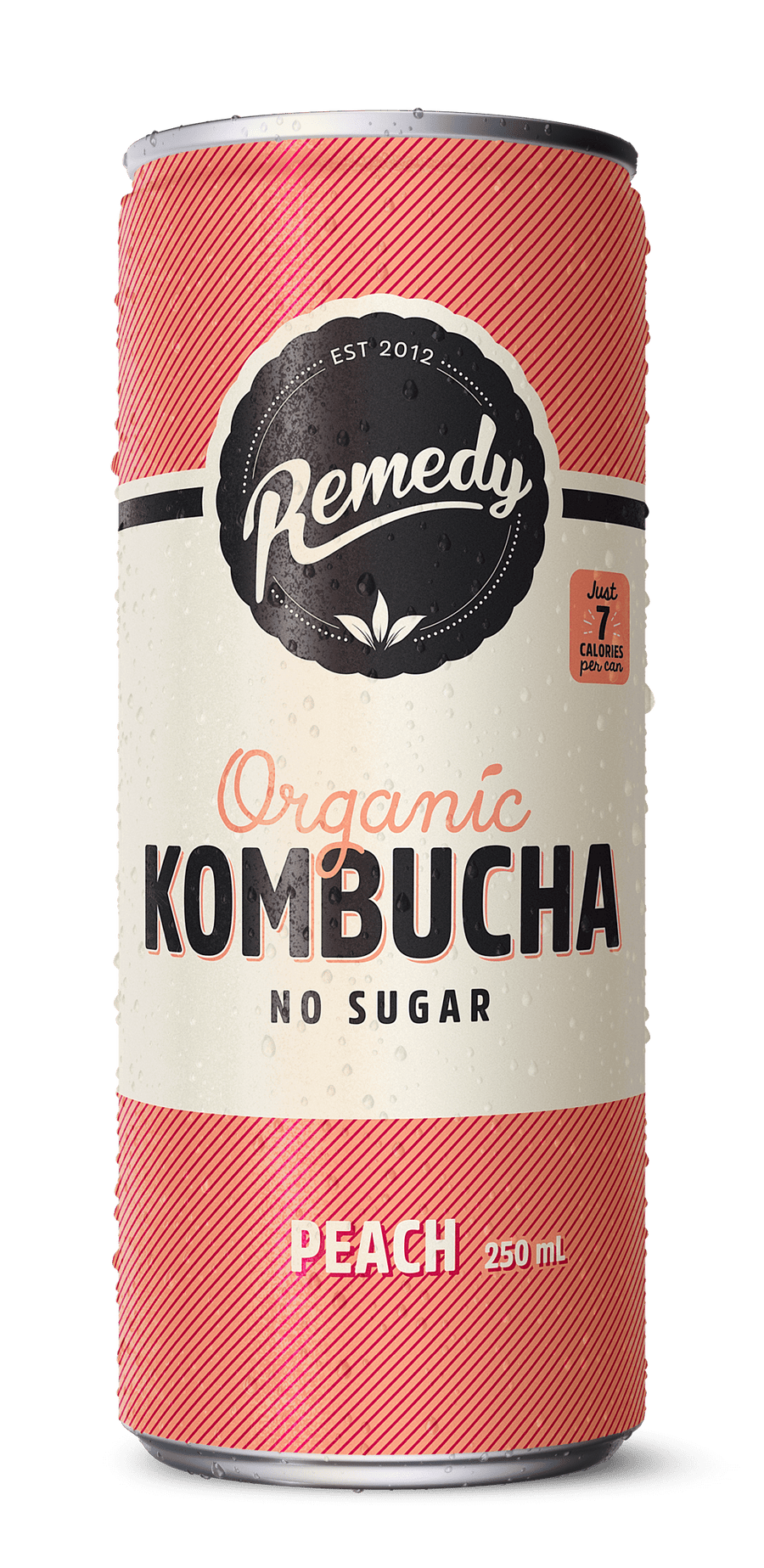 Peach Kombucha Can 24ct