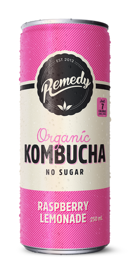 Raspberry Lemonade Kombucha Can 24ct