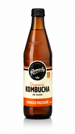 Mango Passion Kombucha Bottle 330ml x 12