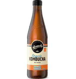 Orange Squeeze Kombucha Bottle 330ml x 12