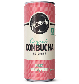Pink Grapefruit Kombucha Can 4-pack