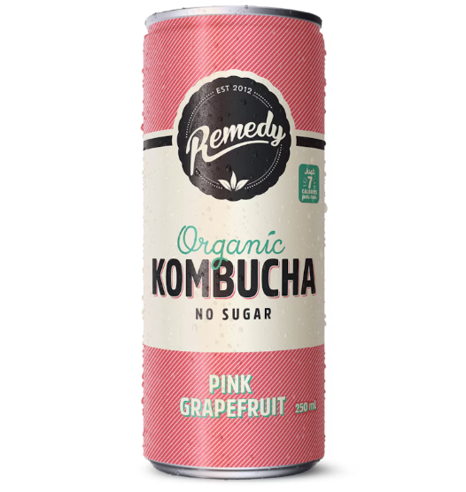 Pink Grapefruit Kombucha Can 4-pack