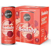 Sodaly Prebiotic Blood Orange Beverage 250ml x4