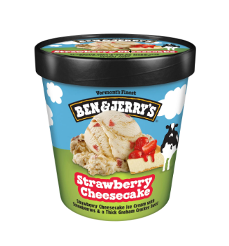 B1G1 Ben & Jerry's Strawberry Cheesecake 437ML