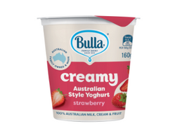 3+1 FREE Bulla Australian Style Yogurt Strawberry 160g