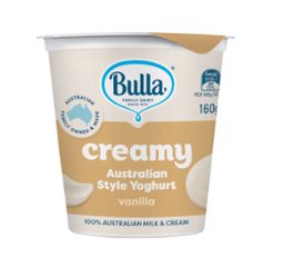 3+1 FREE Bulla Australian Style Yogurt Vanilla 160g