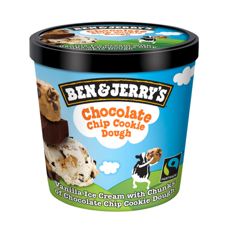 BUY 2 GET 1  FREE Ben & Jerry's Chocolate Chip Cookie Dough 437ML