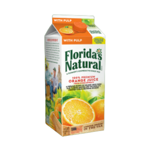 Floridas Natural Orange Juice  With Pulp 520z
