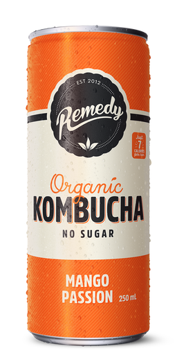 Mango Passion Organic Kombucha 24ct